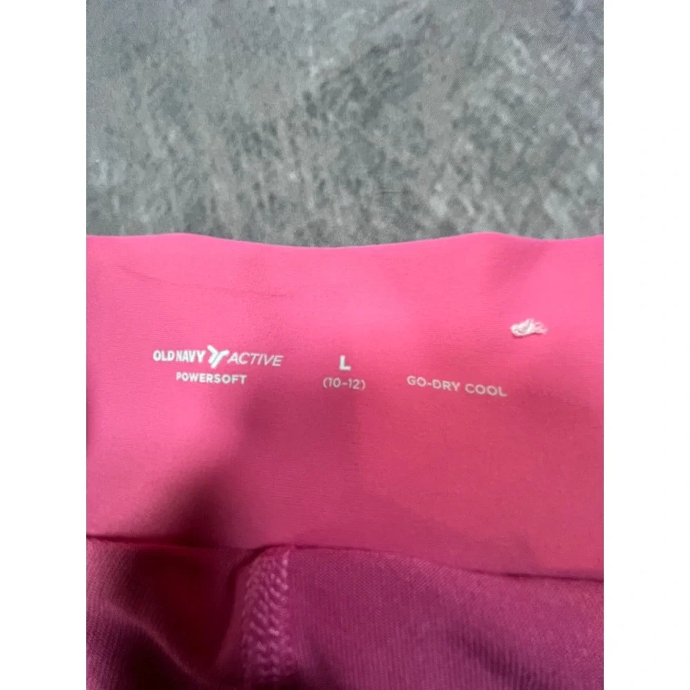 Old Navy Active Powersoft Skirt Skort Girls L(10-12) Pink Stretch Go Dry Cool